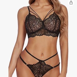 🔥🔥 Sexy Women's Lace Bra and Panty Set 2 Piece